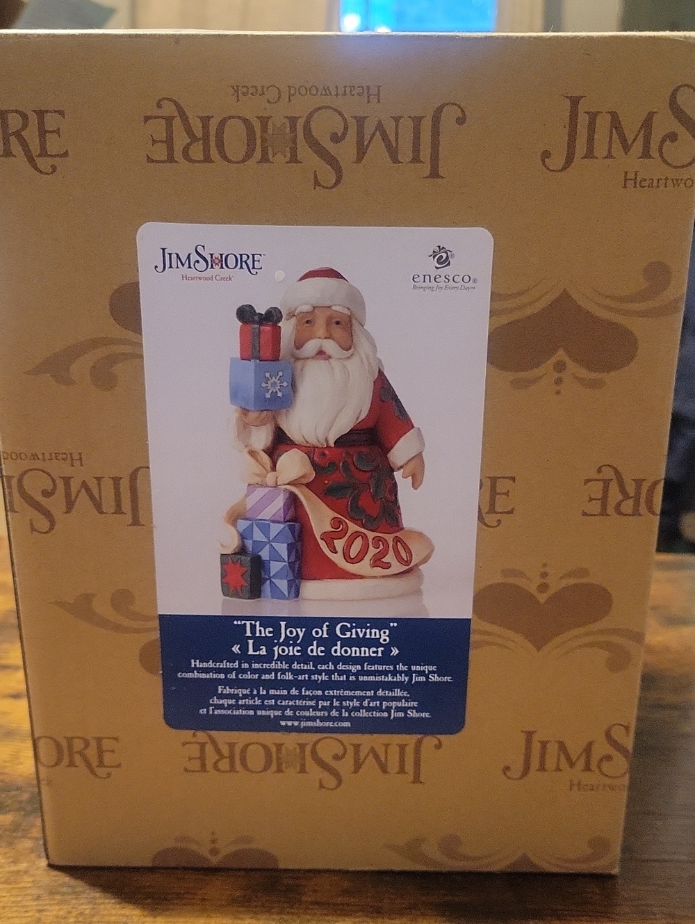 Jim Shore 'The Joy of Giving' 2020 Red Santa Figurine